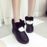 2021 new autumn winter winter warm boy snow boots PU wear resistant and antiskid ladies leisure shoes supply