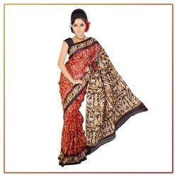 Murshidabad Silk Printed Original Saree 005