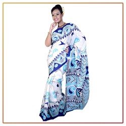 Murshidabad Silk Printed Original Saree 032
