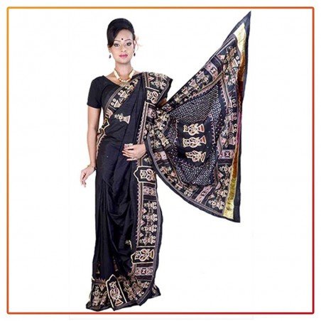 Murshidabad Matka (Kat Ari) Silk Saree 037