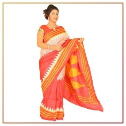 Murshidabad Silk Printed Saree 045