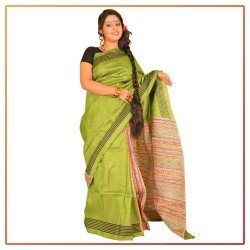 Murshidabad Silk Printed Saree 075