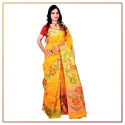 Murshidabad Silk Printed Saree 082