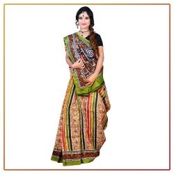 Murshidabad Silk Printed Saree 084