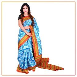 Murshidabad Silk Printed Saree 087