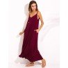 XS-5XL Women Boho Sexy Strap Backless V Neck Maxi Sundress